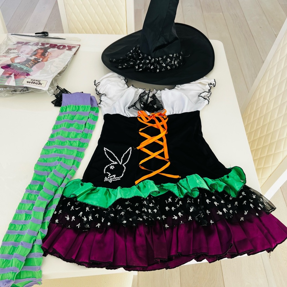 MASQUERADE HALLOWEEN COSTUMES DRESS SET SIZE S - Picture 5 of 6